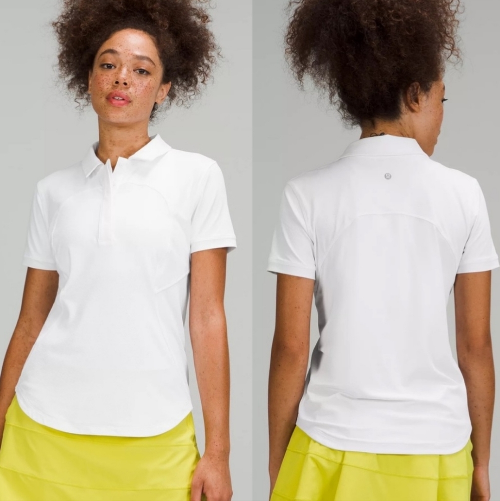 lululemon athletica White Short-Sleeve Polo